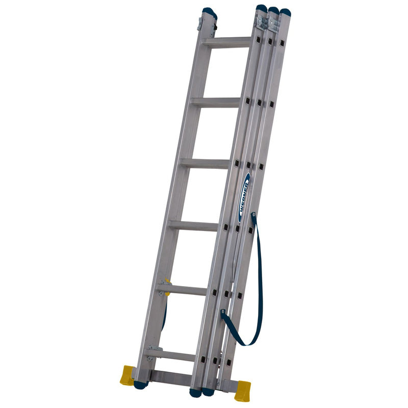 3 Section Aluminium Extension Ladder – 2.45m