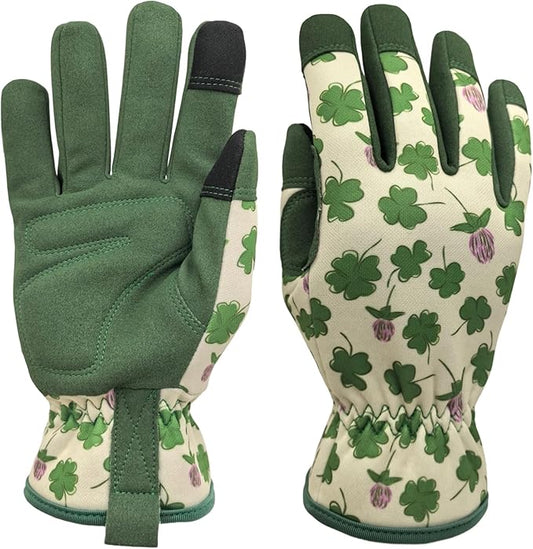 Floral Gardening Gloves – Green Protective Garden Work Gloves