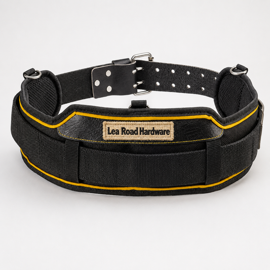 Lea Road Hardware Padded Work Tool Belt – Adjustable Heavy Duty Support Belt